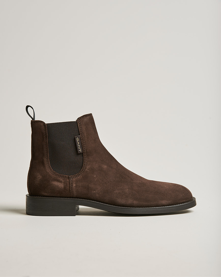 Men | GANT Brockwill Suede Chelsea Boot Dark Brown | GANT | Brockwill Suede Chelsea Boot Dark Brown