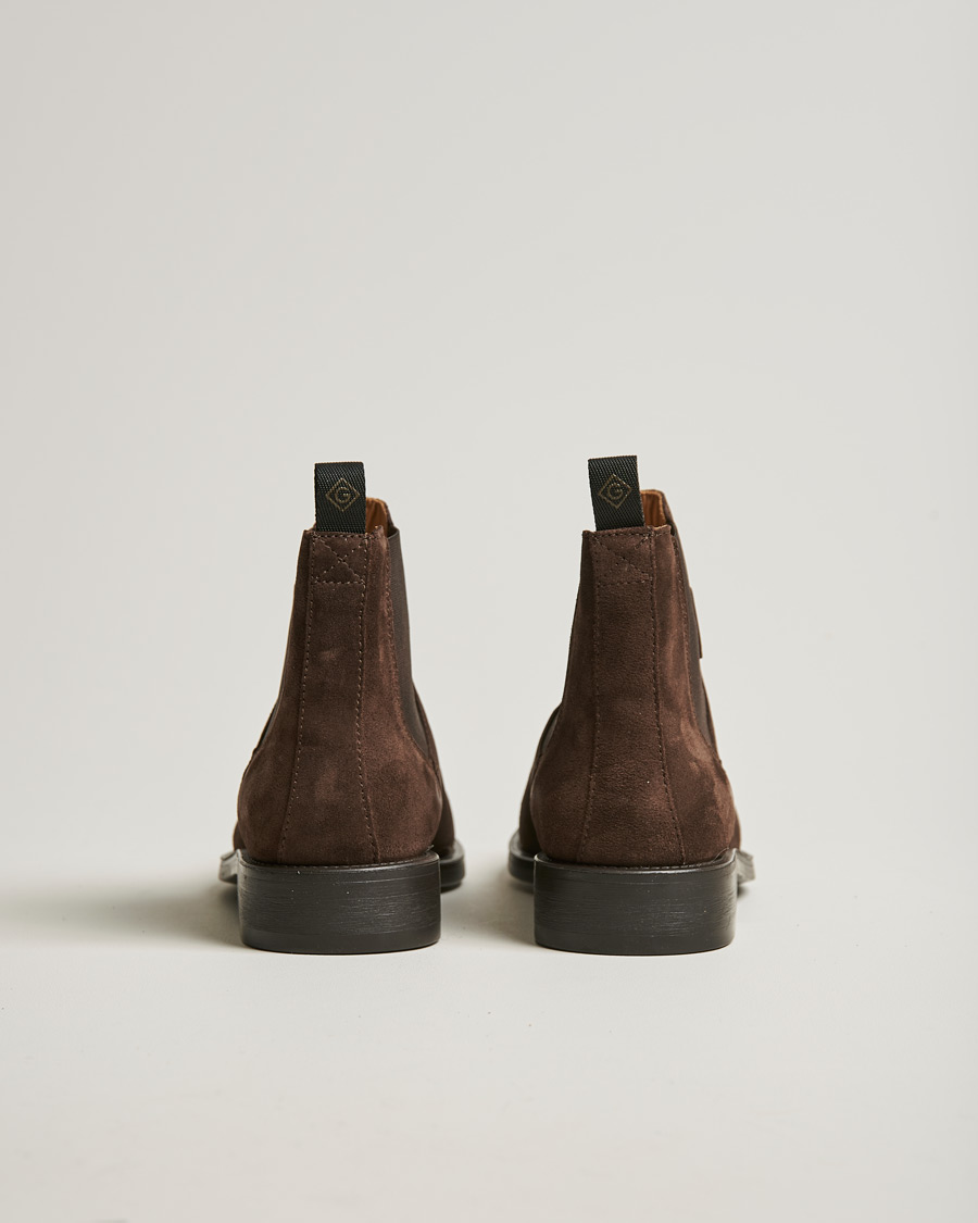 Men | GANT Brockwill Suede Chelsea Boot Dark Brown | GANT | Brockwill Suede Chelsea Boot Dark Brown