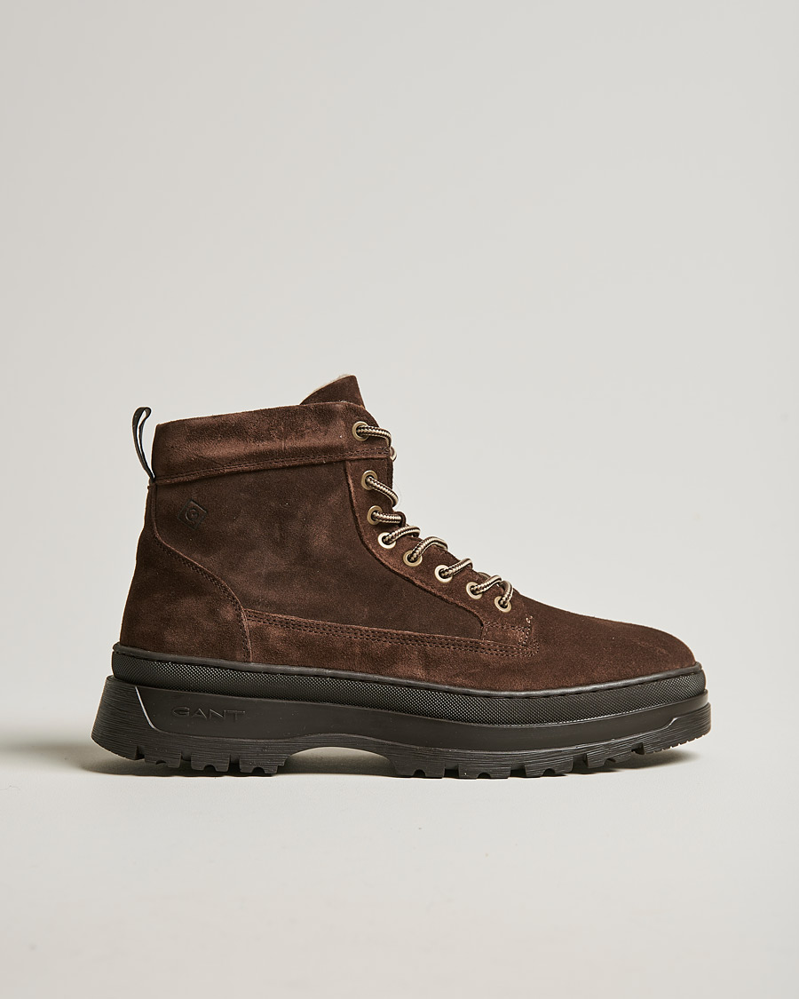 Men | GANT St Grip Mid Lace Boot Dark Brown | GANT | St Grip Mid Lace Boot Dark Brown