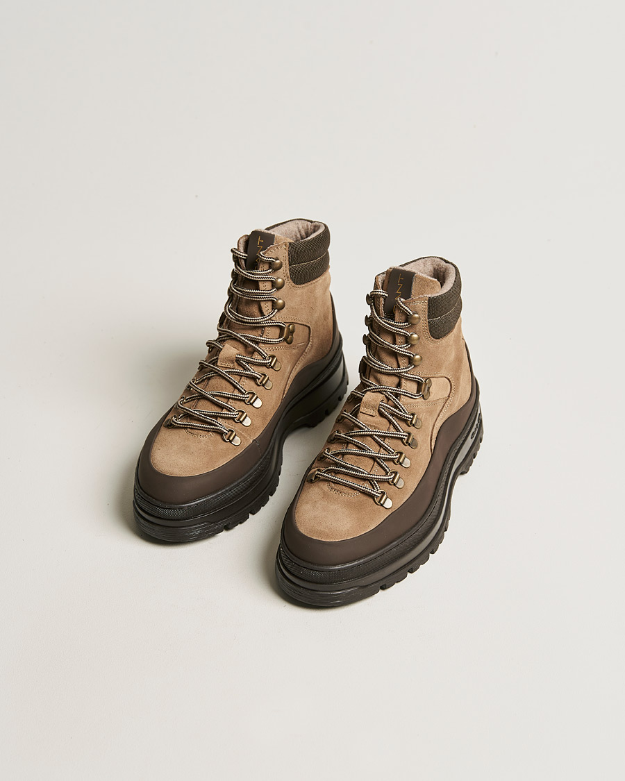 Men | GANT St Grip Mid Lace Boot Taupe | GANT | St Grip Mid Lace Boot Taupe