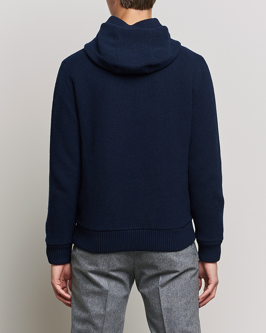 Men | Coats & Jackets | Herno | Reversible Wool Bomber Jacket Navy