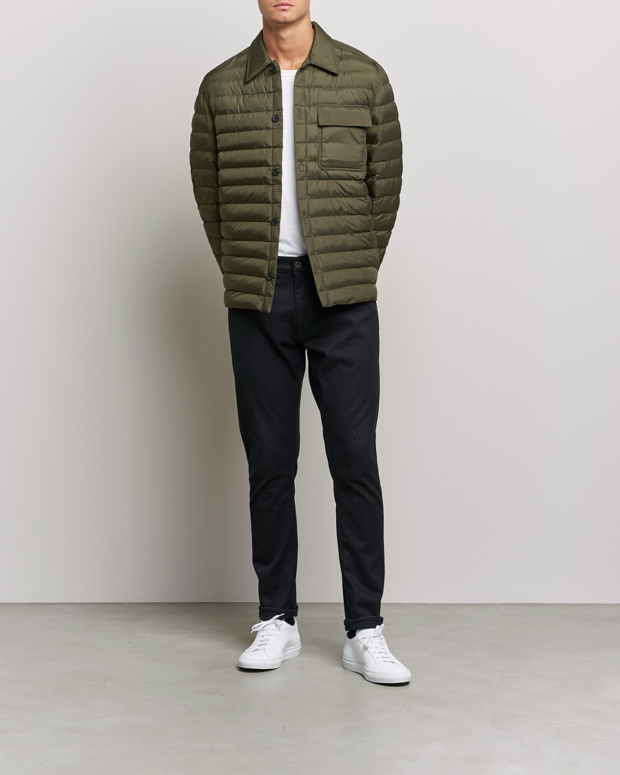 Men | Shirts | J.Lindeberg | Gorman Quilted Overshirt Forest Green