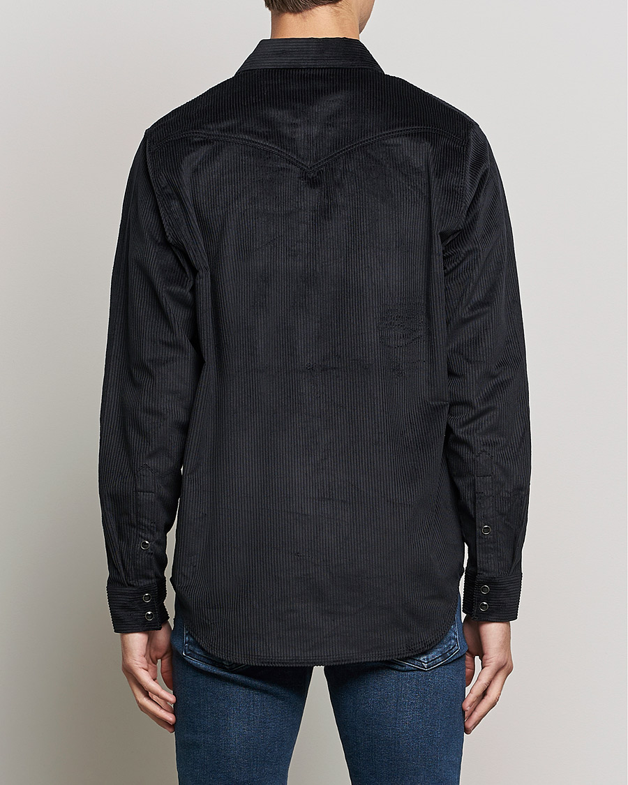 Men | Shirts | J.Lindeberg | Tarp Cord Western Overshirt Black