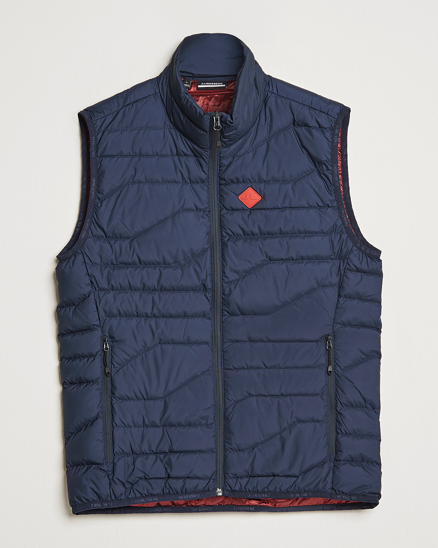 Men | Coats & Jackets | J.Lindeberg | Cliff Light Down Vest Navy
