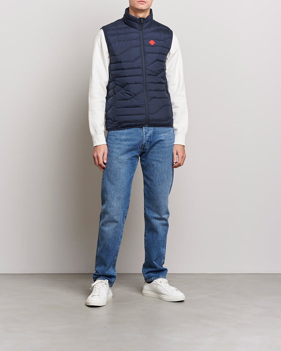 Men | Coats & Jackets | J.Lindeberg | Cliff Light Down Vest Navy