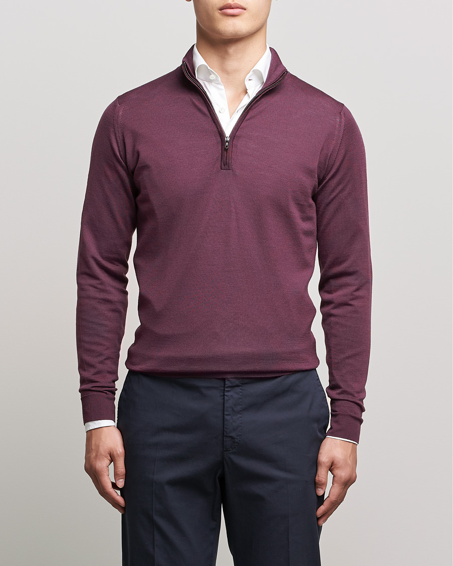 Wool Sweater John Smedley Half Zip John Smedley Barrow Zip