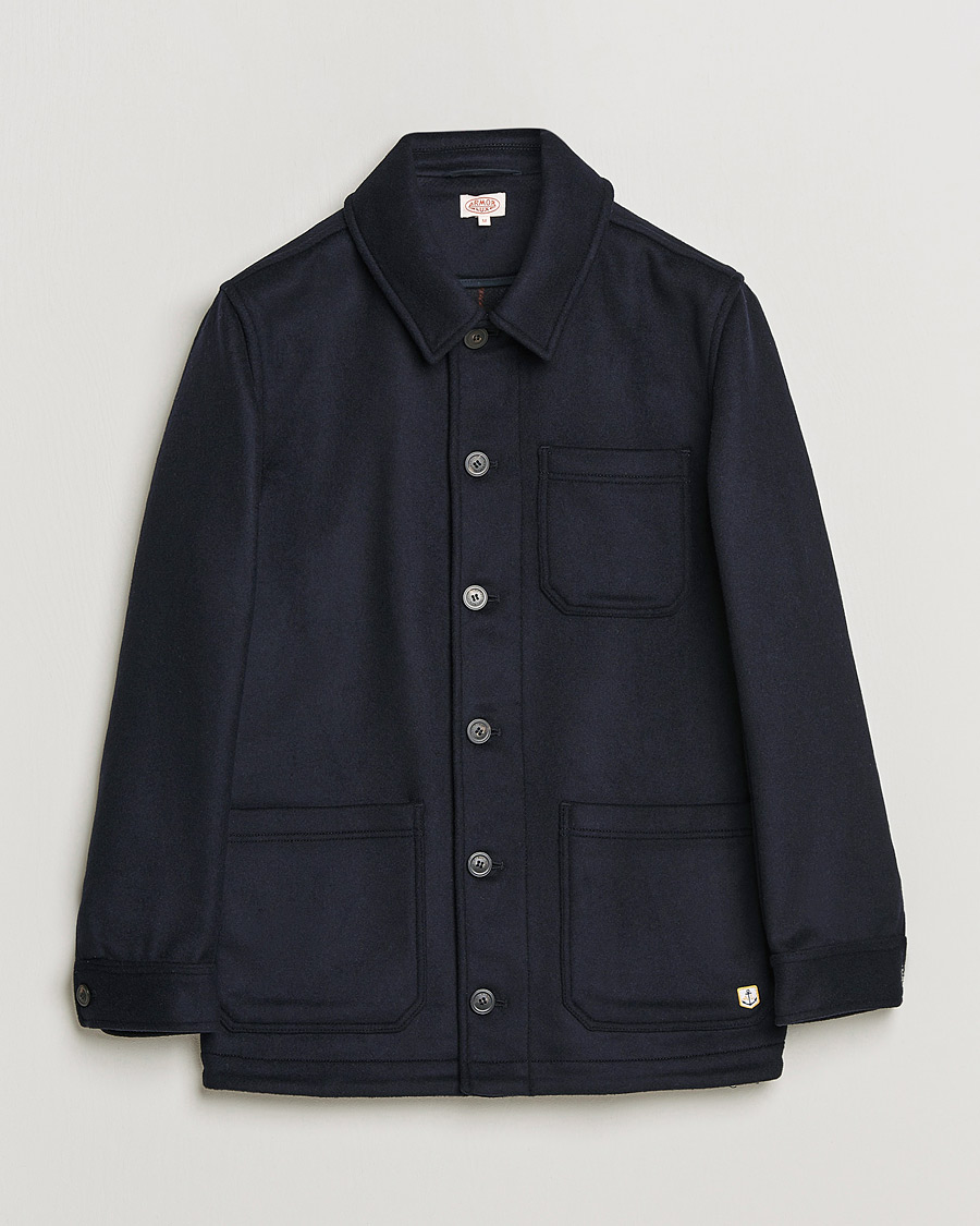 Men | Coats & Jackets | Armor-lux | Veste Heriagte Wool Jacket Navy