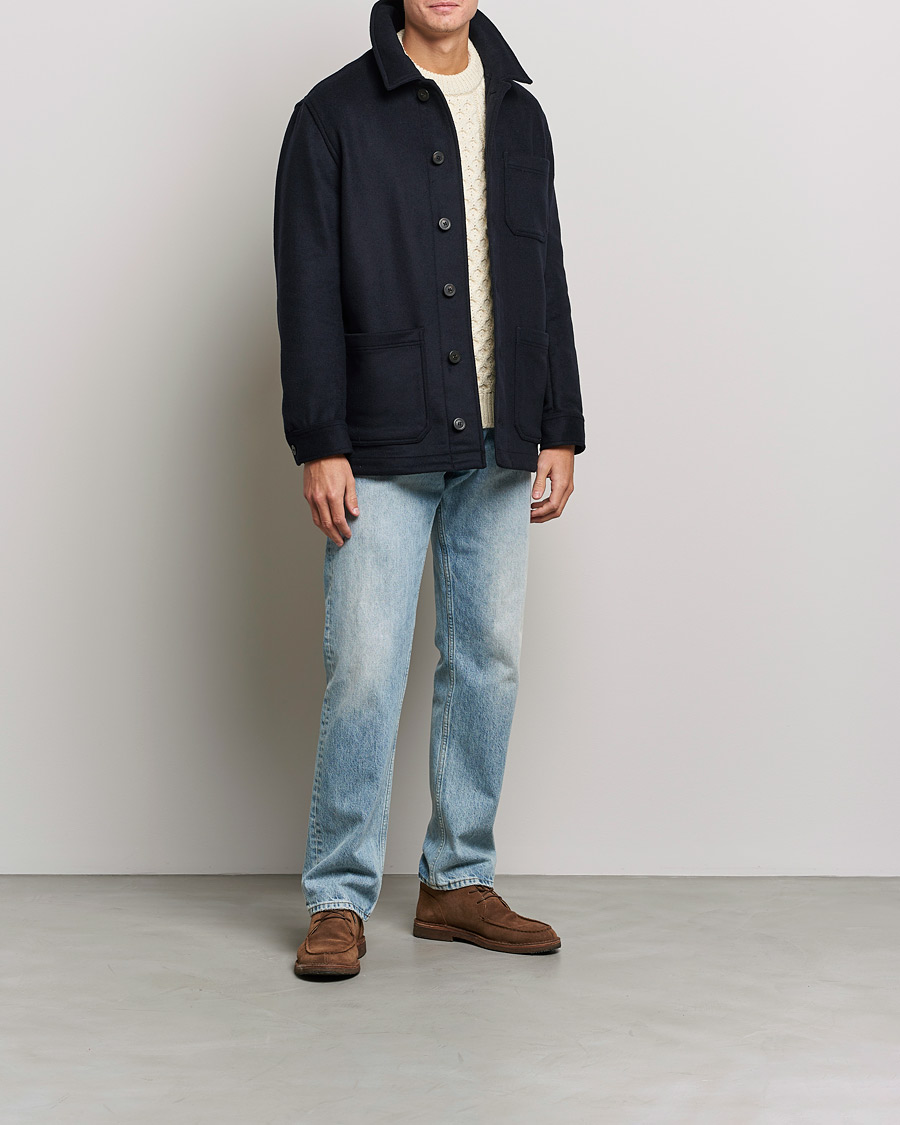 Men | Coats & Jackets | Armor-lux | Veste Heriagte Wool Jacket Navy