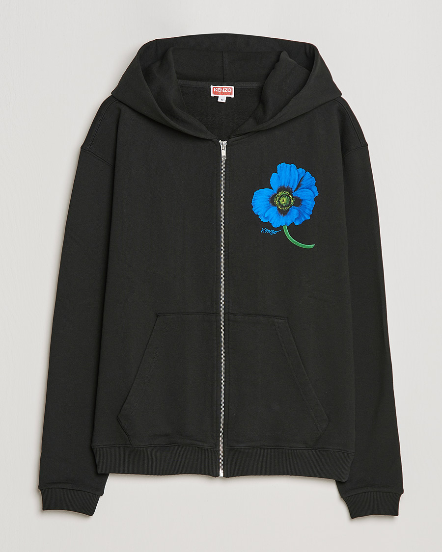 Men | Sweaters & Knitwear | KENZO | Graphic Classic Zip Hoodie Black