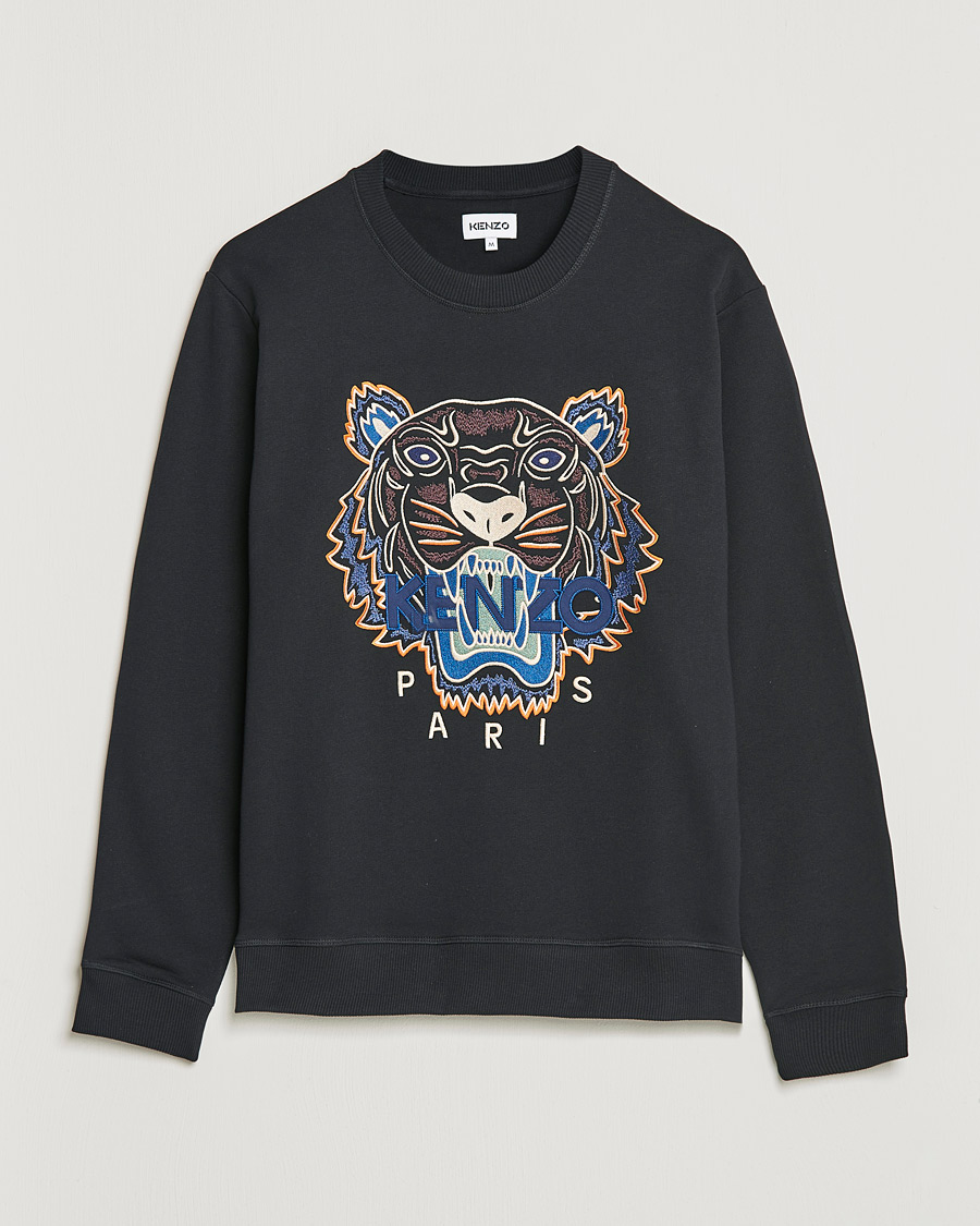 Men | Sweaters & Knitwear | KENZO | Icon Tiger Sweatshirt Black