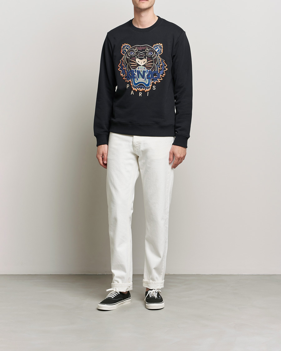 Men | Sweaters & Knitwear | KENZO | Icon Tiger Sweatshirt Black
