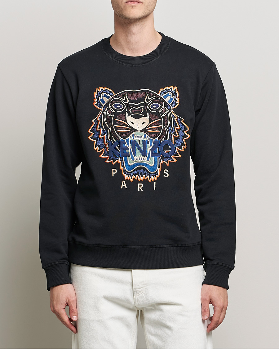 Men | Sweaters & Knitwear | KENZO | Icon Tiger Sweatshirt Black