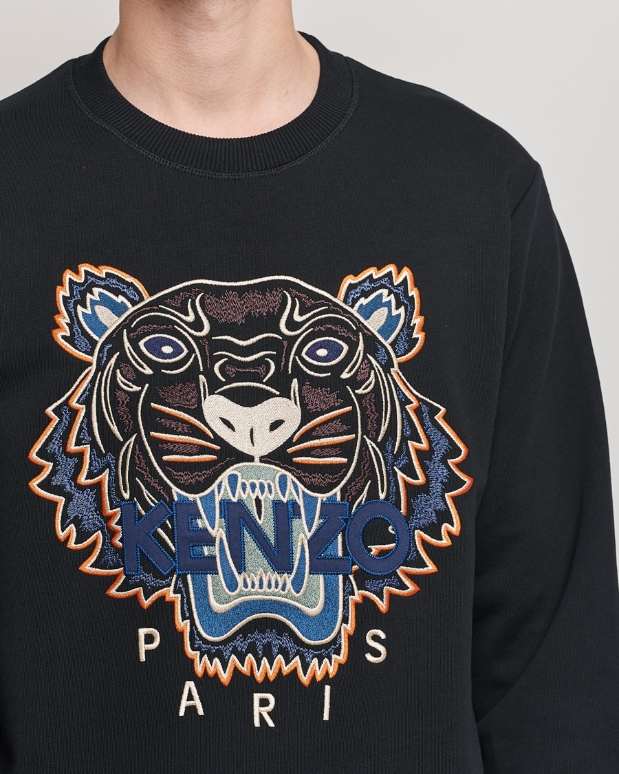 Men | Sweaters & Knitwear | KENZO | Icon Tiger Sweatshirt Black