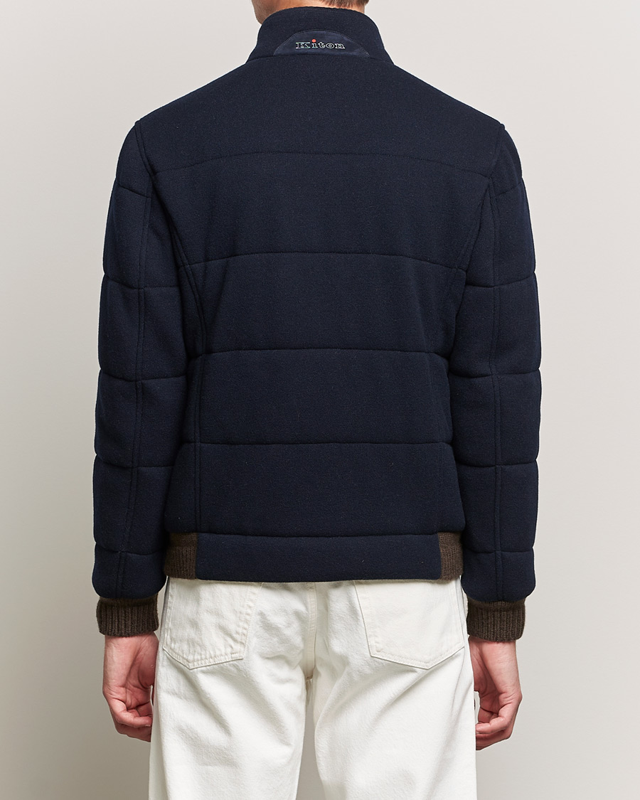 Men | Coats & Jackets | Kiton | Pile Cashmere Down Jacket Navy