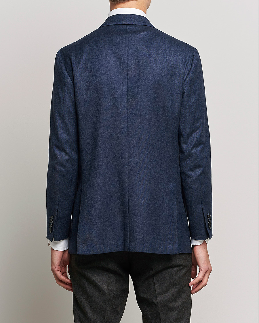 Men | Blazers | Kiton | Wool/Cashmere Hopsack DB Blazer Navy