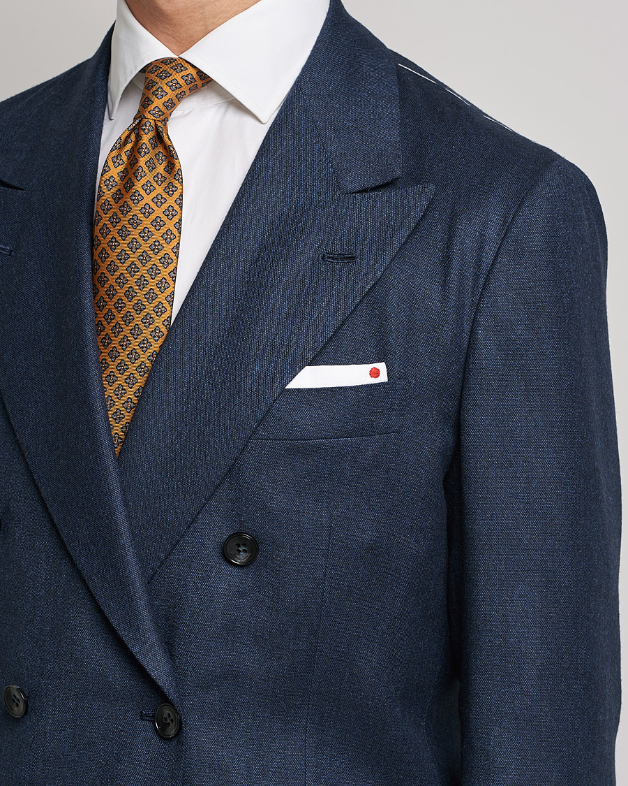 Men | Blazers | Kiton | Wool/Cashmere Hopsack DB Blazer Navy