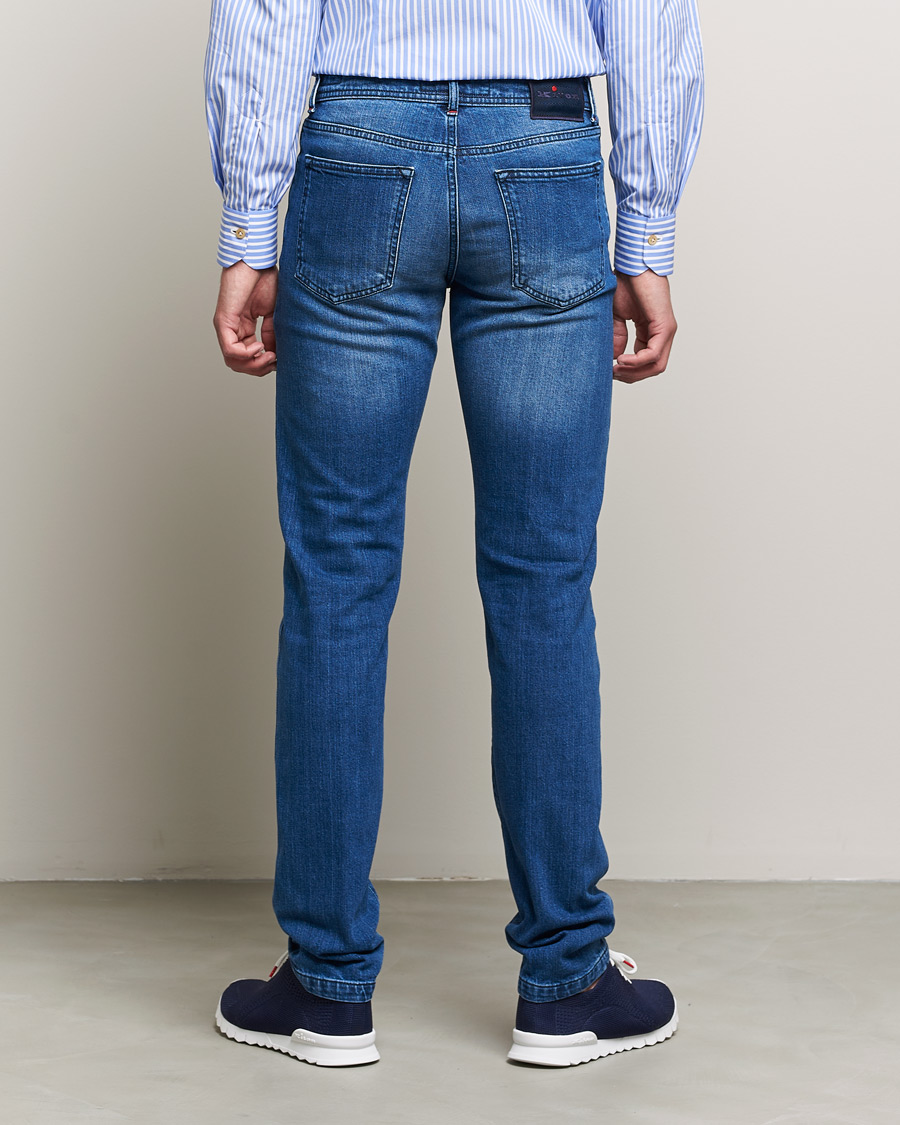 Men | Jeans | Kiton | Slim Fit Stretch Jeans Medium Blue Wash