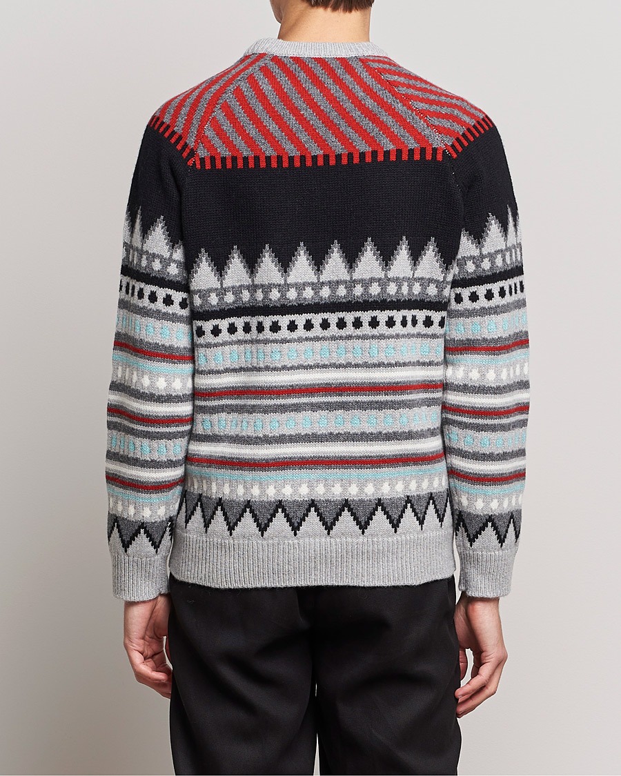 Men | Sweaters & Knitwear | Missoni | Mountain Calling Jacquard Sweater Grey/Red