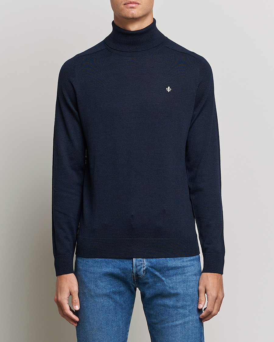 Men | Sweaters & Knitwear | Morris | Merino Rollneck Navy
