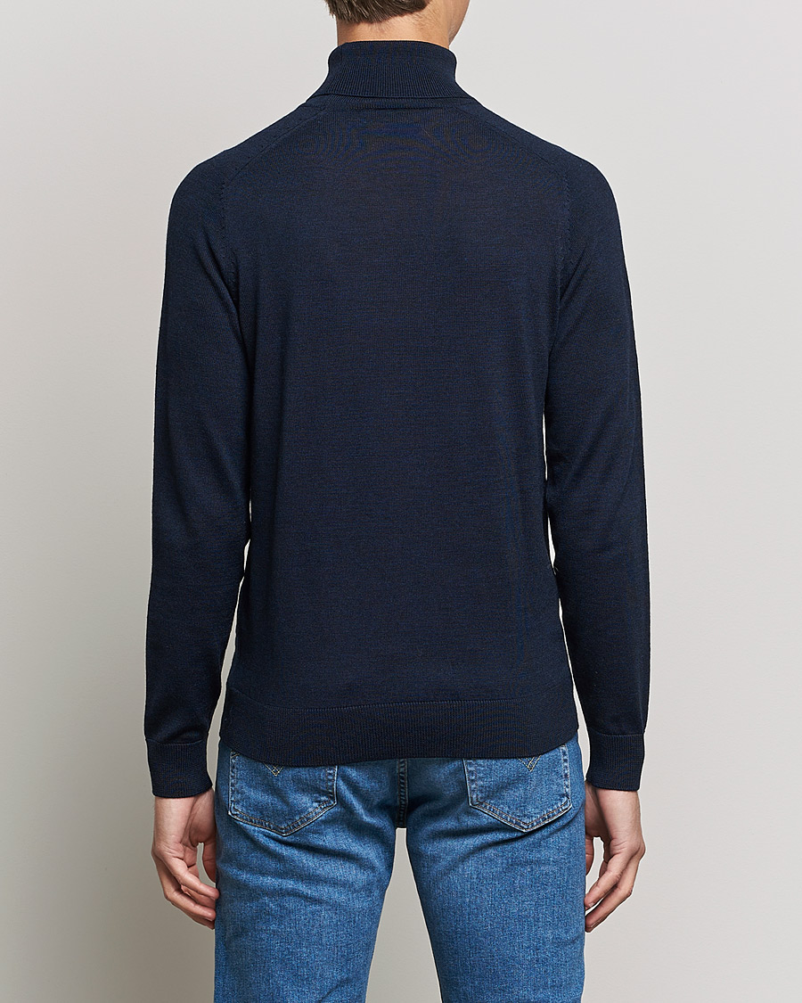 Men | Sweaters & Knitwear | Morris | Merino Rollneck Navy