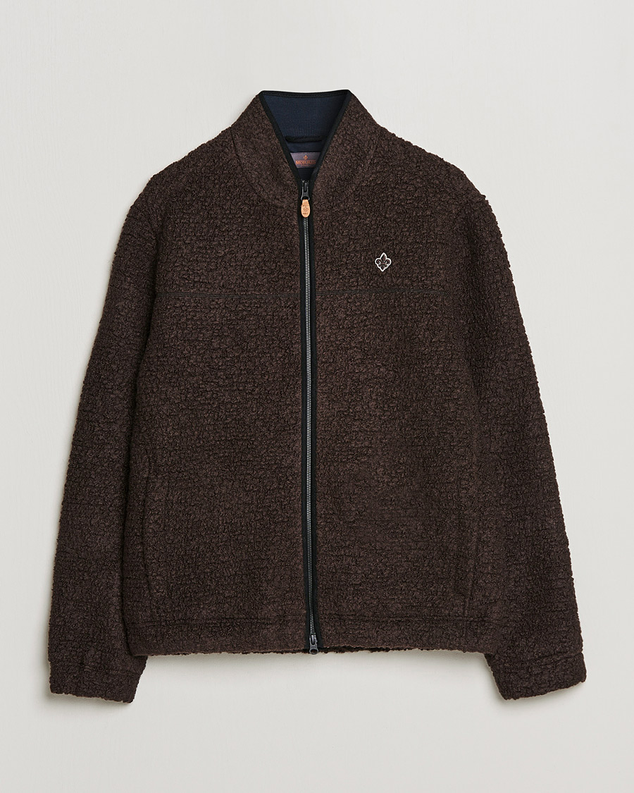 Men | Sweaters & Knitwear | Morris | Chadwick Pile Jacket Dark Brown
