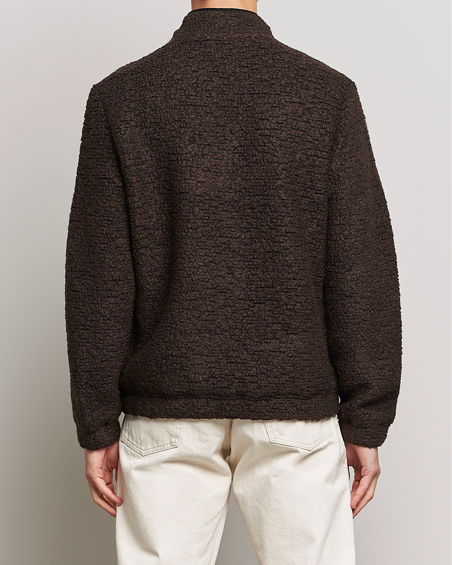 Men | Sweaters & Knitwear | Morris | Chadwick Pile Jacket Dark Brown