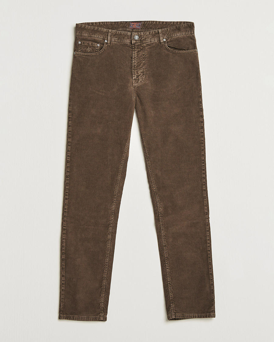 Men | Trousers | Morris | James Corduroy 5-Pocket Pants Dark Brown