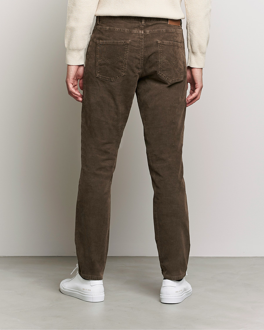 Men | Trousers | Morris | James Corduroy 5-Pocket Pants Dark Brown
