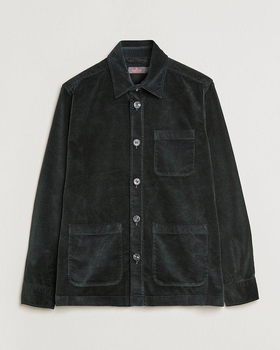 Men | Shirts | Morris | Heaton Corduroy Shirt Jacket Olive
