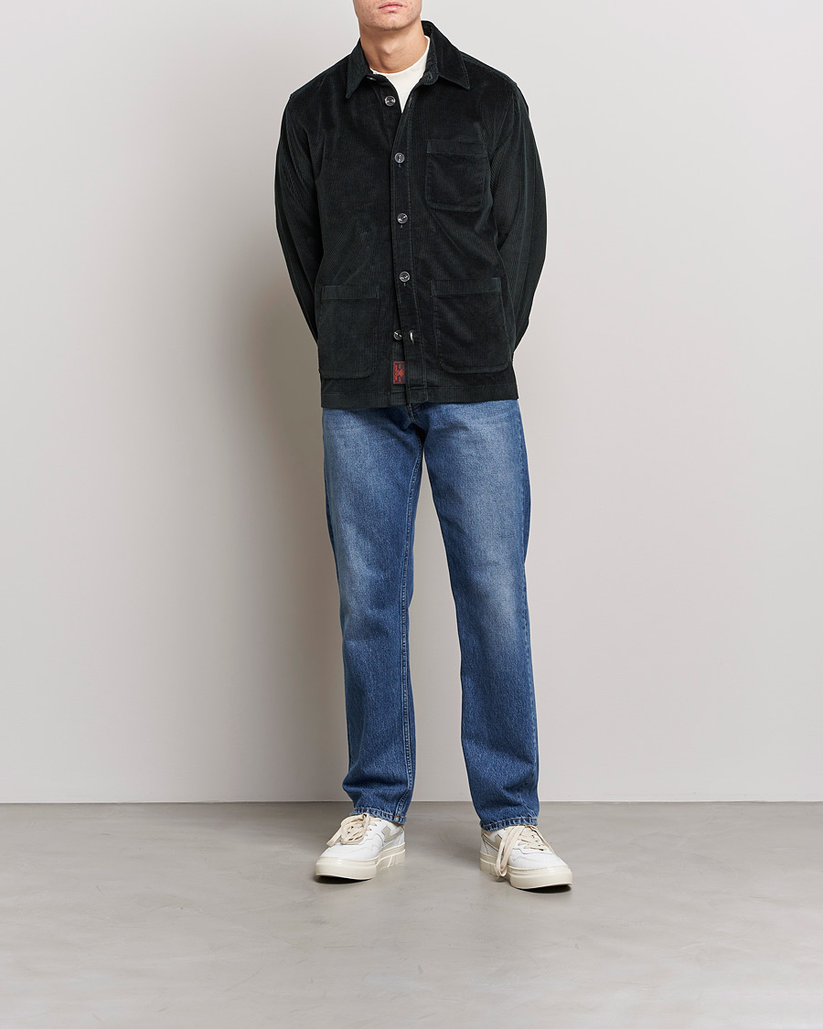 Men | Shirts | Morris | Heaton Corduroy Shirt Jacket Olive
