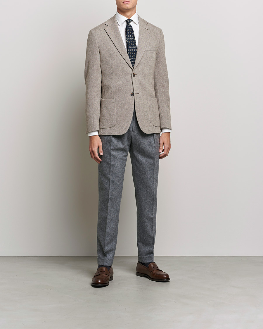 Men | Blazers | Morris Heritage | Mike Cashmere Blazer Khaki