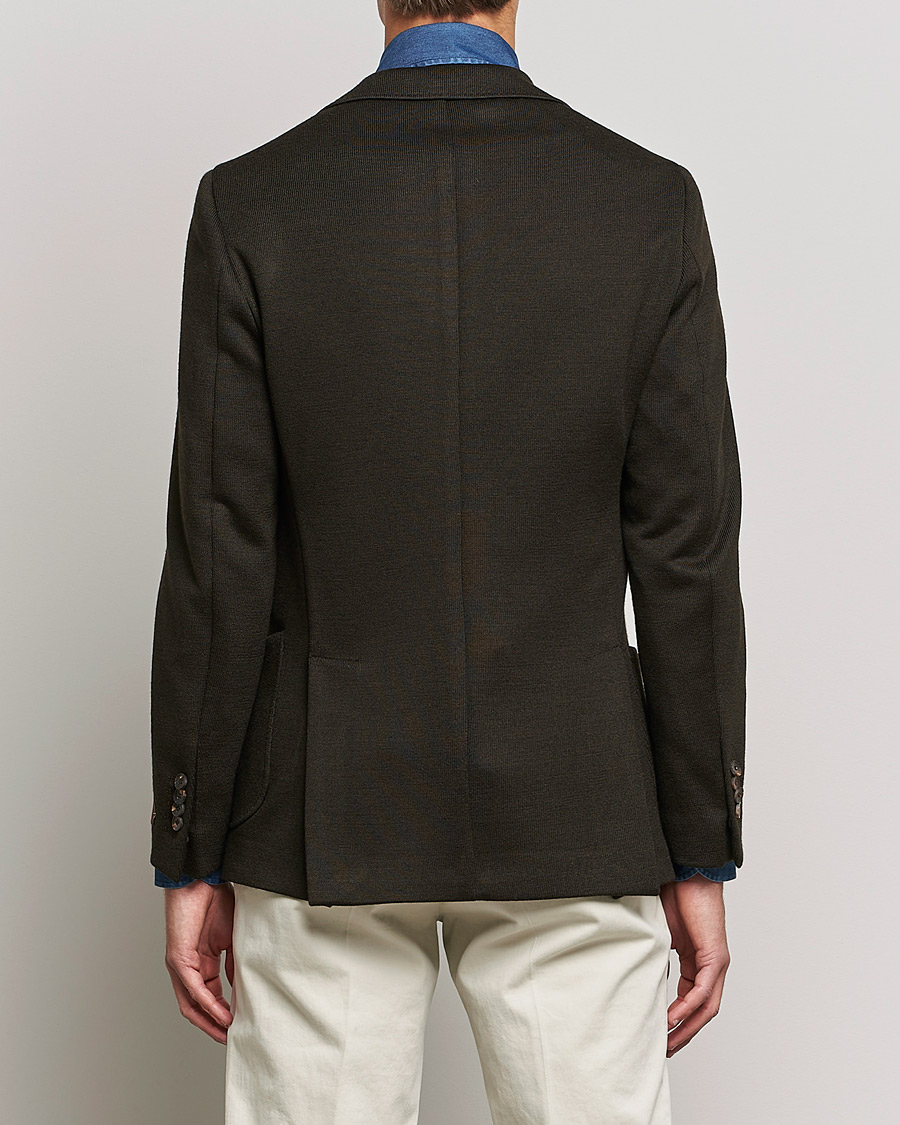Men | Blazers | Morris Heritage | Mike Wool Jersey Blazer Brown
