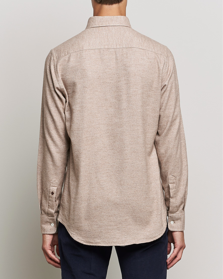 Men | Shirts | Morris Heritage | Button Down Flannel Shirt Brown