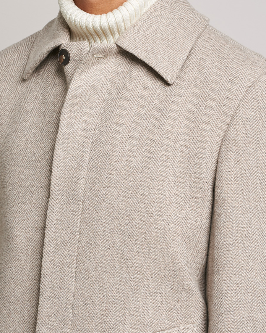 Men | Coats & Jackets | Morris Heritage | Heritage Wool Car Coat Khaki