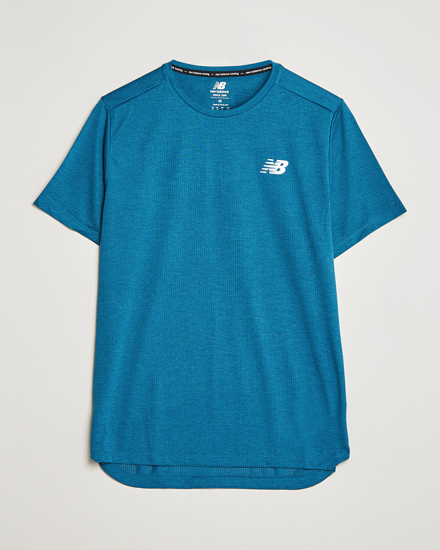 Men | T-Shirts | New Balance Running | Impact Run Short Sleeve T-Shirt Dark Moonstone