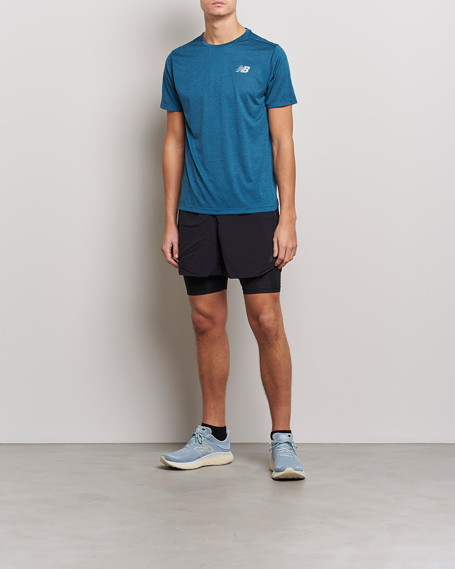 Men | T-Shirts | New Balance Running | Impact Run Short Sleeve T-Shirt Dark Moonstone