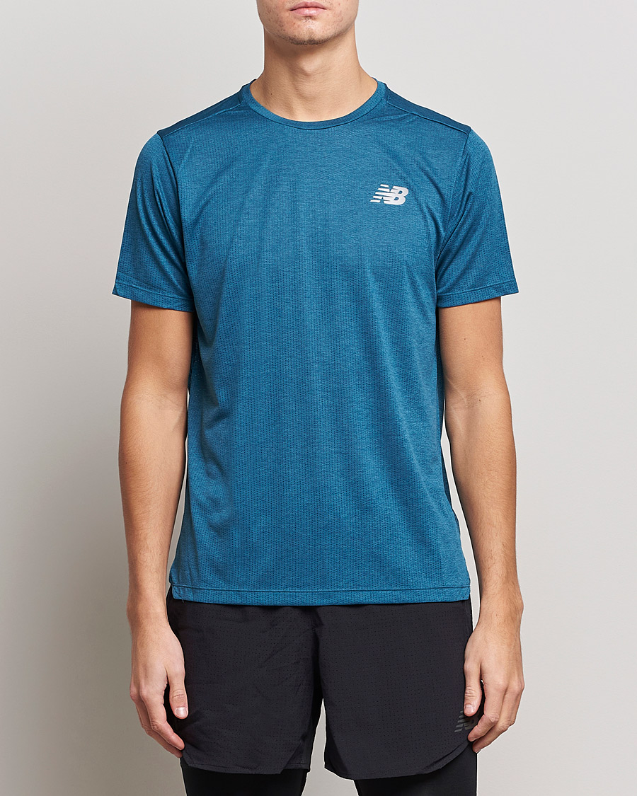 Men | T-Shirts | New Balance Running | Impact Run Short Sleeve T-Shirt Dark Moonstone