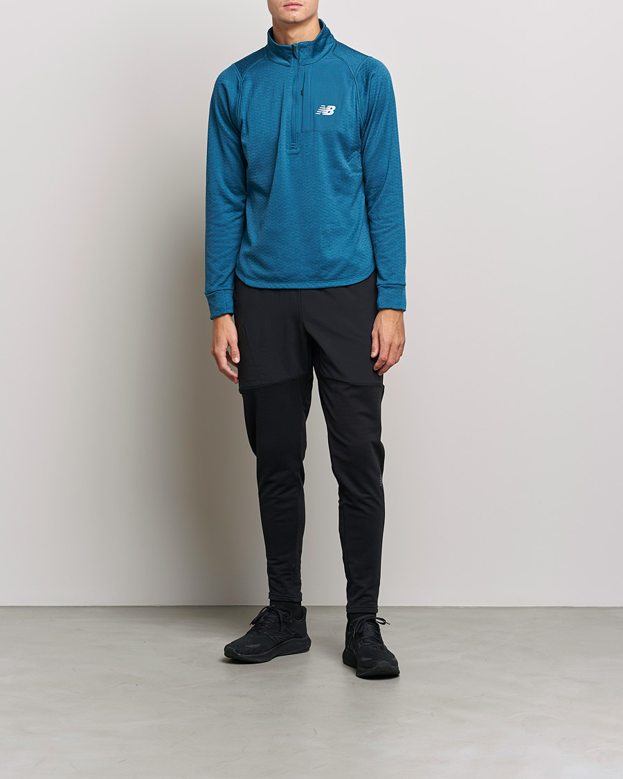 Men | Sweaters & Knitwear | New Balance Running | Heat Grid Half Zip Dark Moonstone