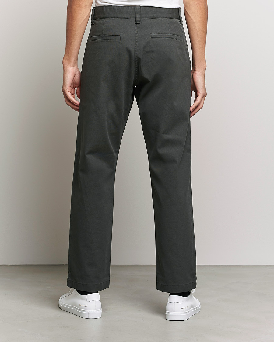 Men | Trousers | NN07 | Alex Straight Fit Cotton Chinos Dark Army