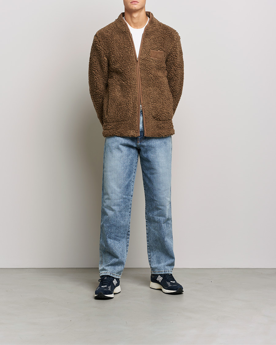 Men | Sweaters & Knitwear | NN07 | Morten Fleece Full Zip Pyramid