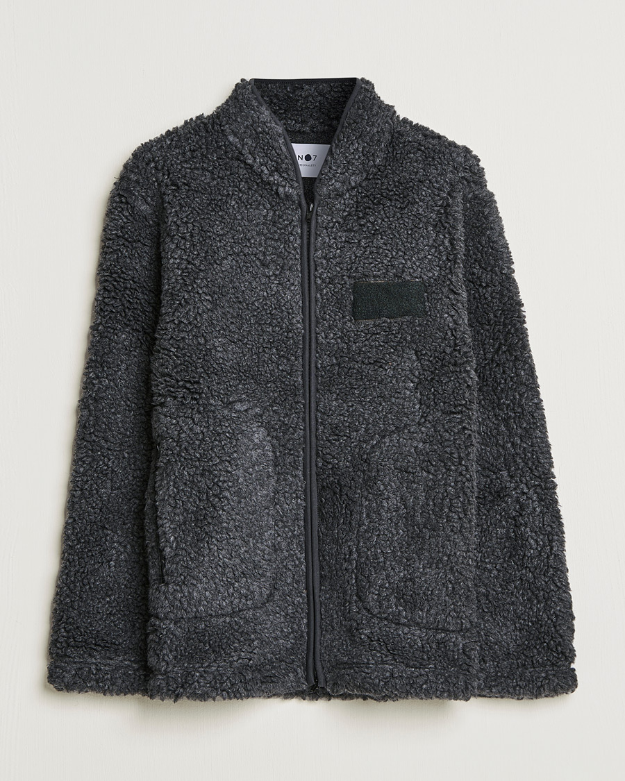 Men | Sweaters & Knitwear | NN07 | Morten Fleece Full Zip Dark Army