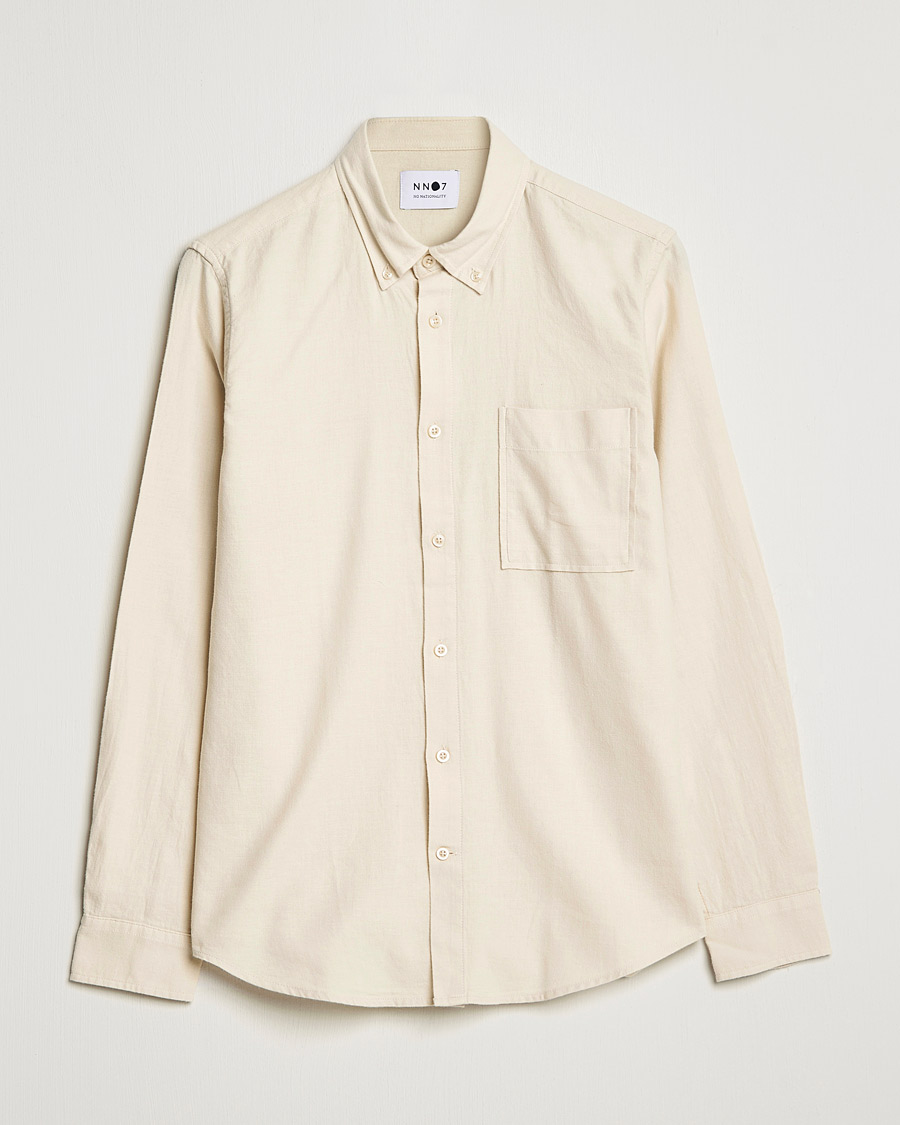 Men | Shirts | NN07 | Arne Brushed Flannel Shirt Ecru
