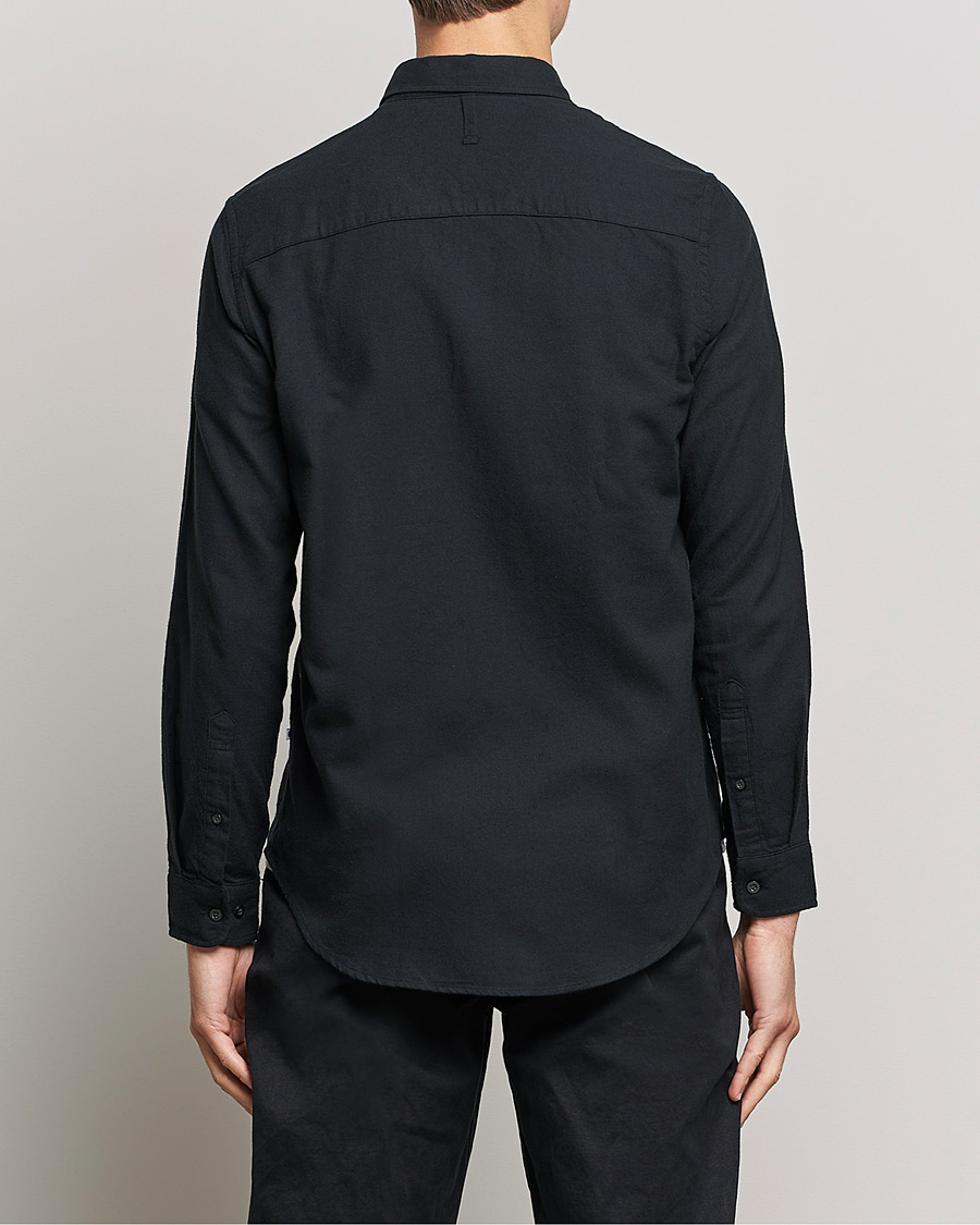 Men | Shirts | NN07 | Arne Brushed Flannel Shirt Black