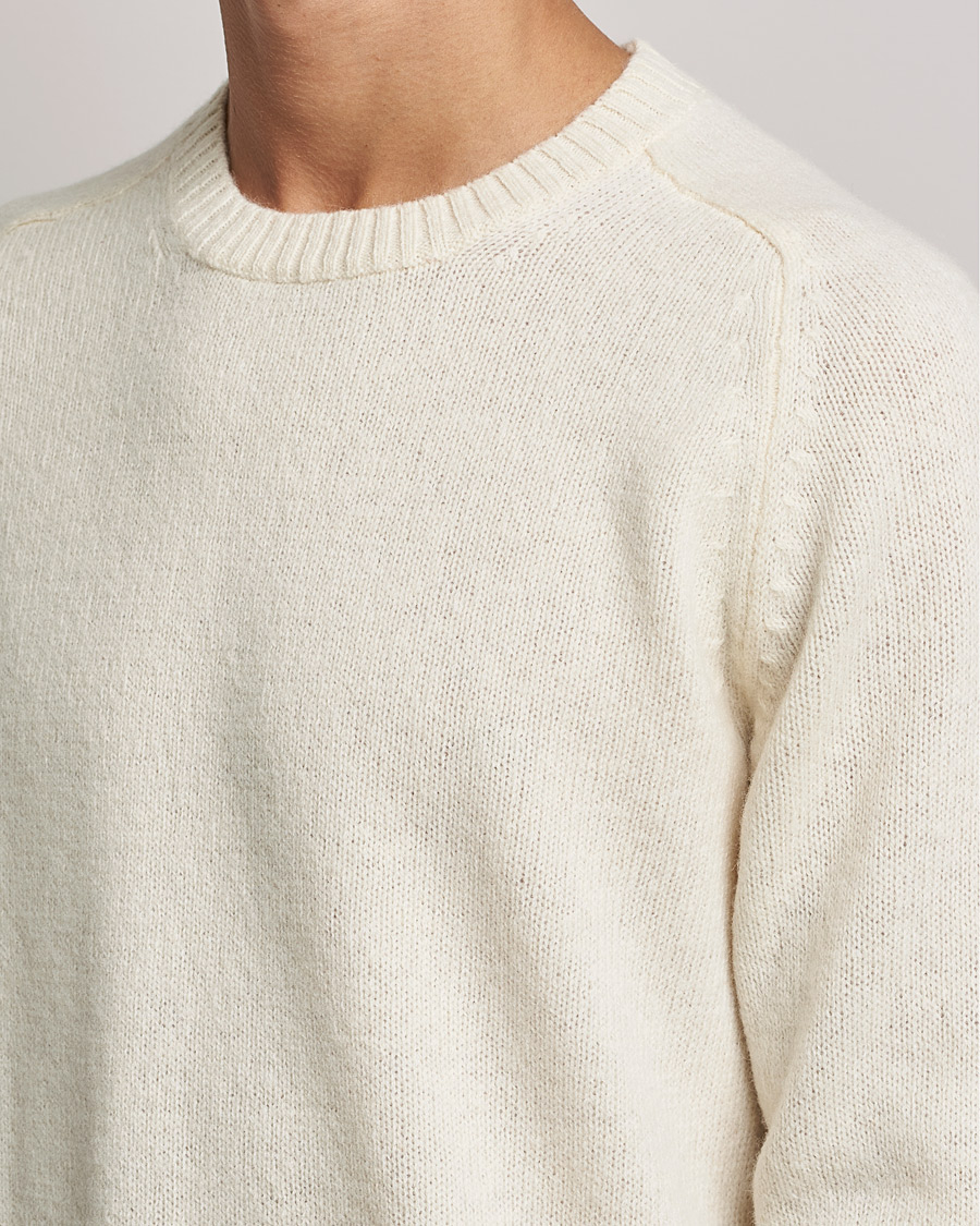 Men | Sweaters & Knitwear | NN07 | Nathan Brushed Crew Neck Ecru