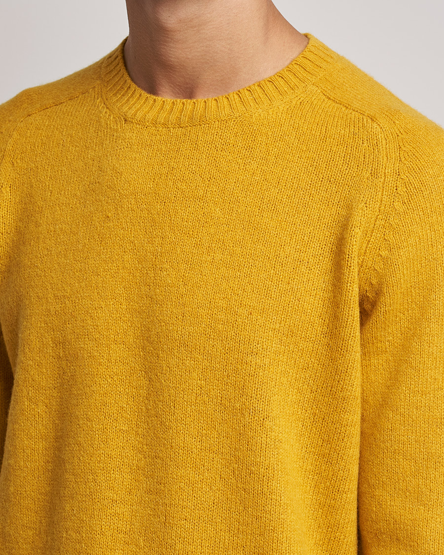 Men | Sweaters & Knitwear | NN07 | Nathan Brushed Crew Neck Yellow