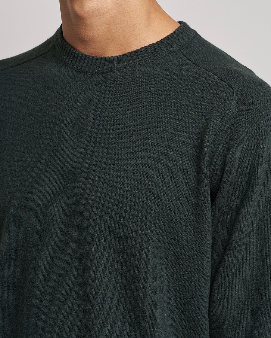 Men | Sweaters & Knitwear | NN07 | Edward Lambswool Crew Neck Pullover Dark Army
