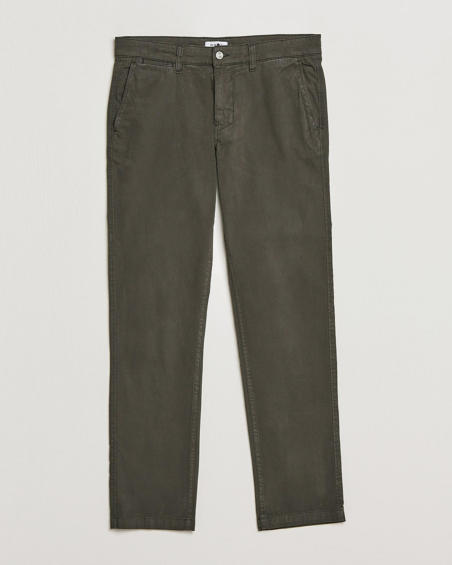 Men | Trousers | NN07 | Marco Slim Fit Stretch Chinos Dark Green