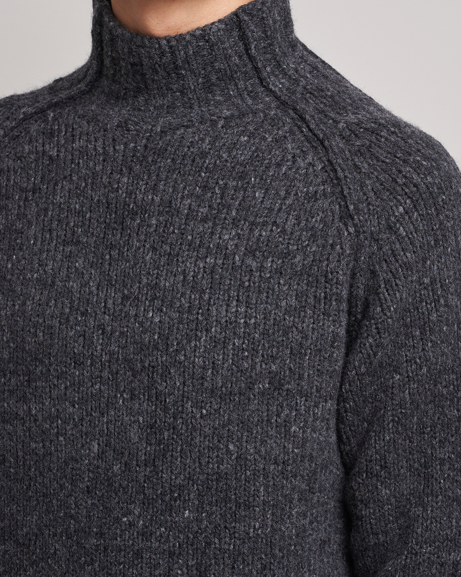 Men | Sweaters & Knitwear | NN07 | William Merino Knitted Polo Concrete