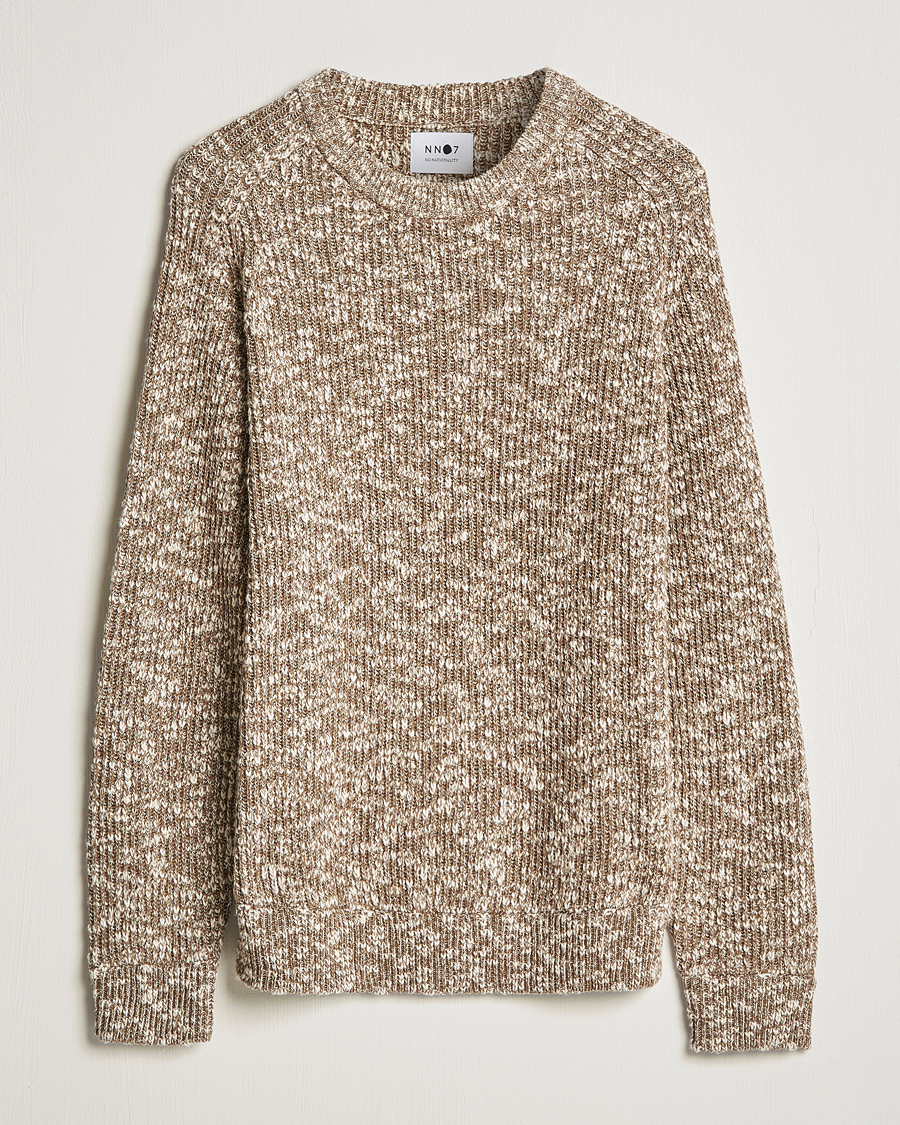 Men | Sweaters & Knitwear | NN07 | Jesse Cotton Knitted Sweater Pyramid Melange