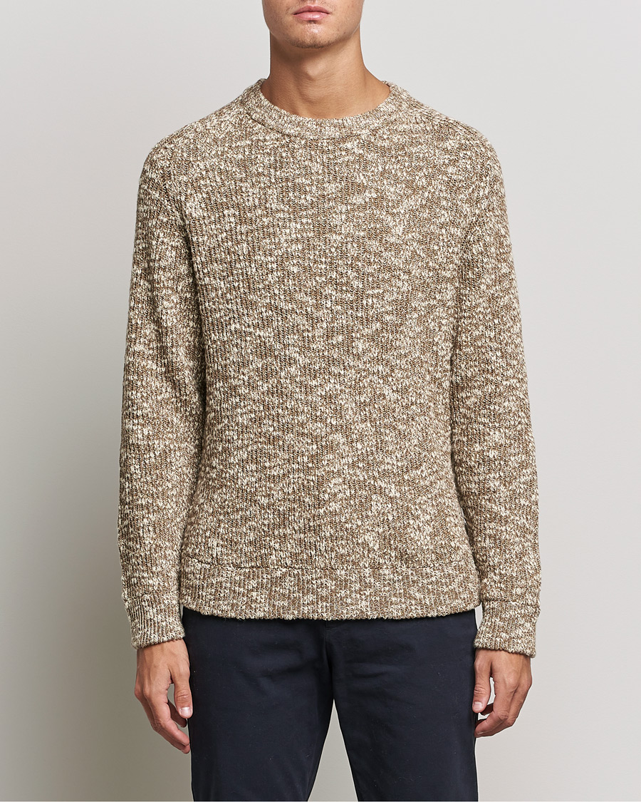 Men | Sweaters & Knitwear | NN07 | Jesse Cotton Knitted Sweater Pyramid Melange